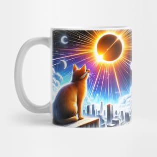 View Totality April 8 2024 Astronomy Cat Lover Solar Eclipse Mug
